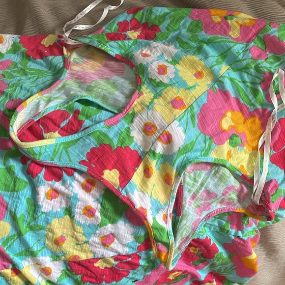 Lily Pulitzer racer back flowly floral maxi dress authentic small - Picture 4 of 4